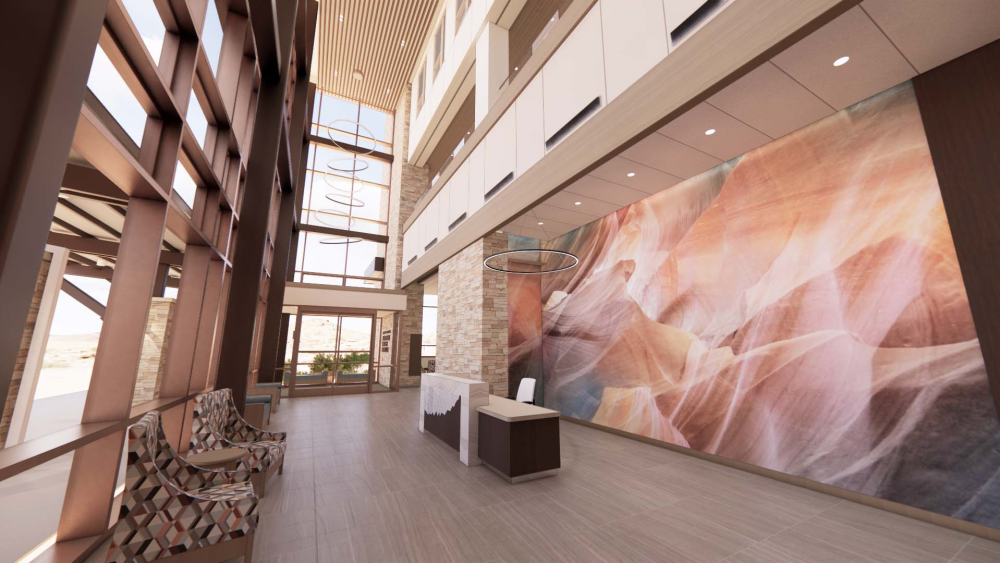 Existing topography creates a rich storyline at the Grand Junction Community Hospital Boulder